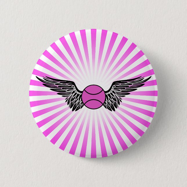 Badge Rond 5 Cm tennis. aile. (Devant)