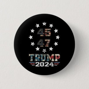 Badge Rond 5 Cm Tentative d'inflation de Trump Trump 2025 Vous ave