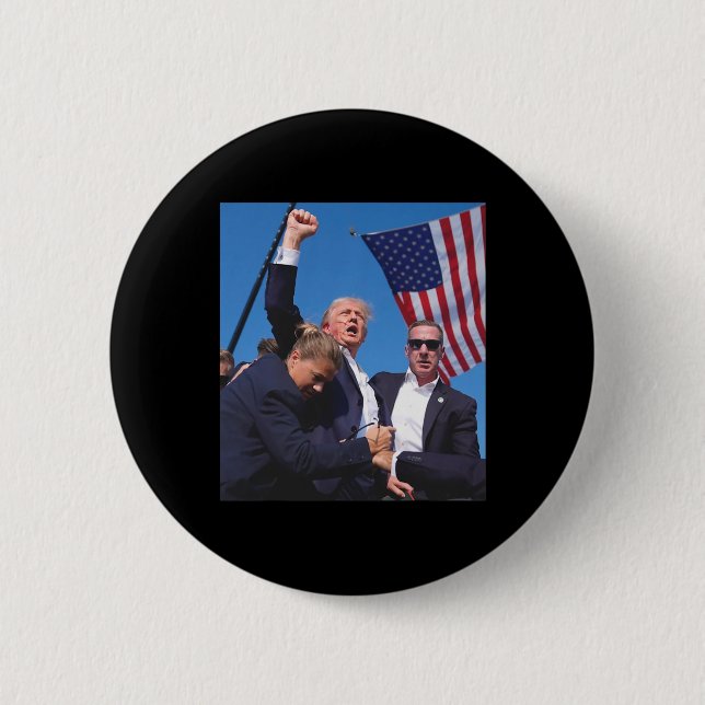 Badge Rond 5 Cm Tentative d'initiation de Trump (Devant)