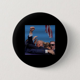 Badge Rond 5 Cm Tentative d'initiation - Trump's Rally Pennsylvani