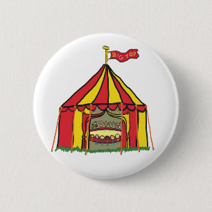 Badge Rond 5 Cm Tente Big Top Circus