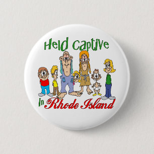 Badge Rond 5 Cm Tenu captif à Rhode Island