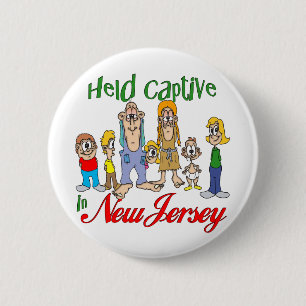 Badge Rond 5 Cm Tenu captif dans le New Jersey