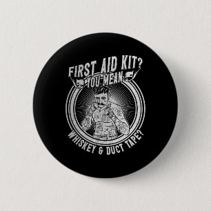 Badge Rond 5 Cm Tenue de boxe à poings nus Boxeur Old School Mma F