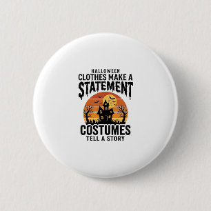 Badge Rond 5 Cm Tenue de déguisement pour Halloween Chemise vintag