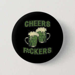 Badge Rond 5 Cm Tenue de la Saint-Patrick Cheers Buveurs de bière