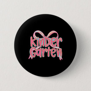 Badge Rond 5 Cm Tenue de rentrée scolaire pour fille de maternelle