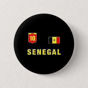 Badge Rond 5 Cm Tenue Sénégal verte Conception de vêtement Sénégal