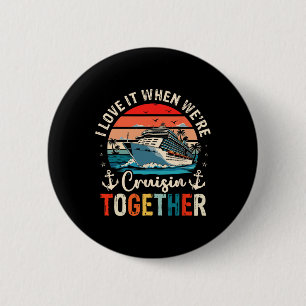 Badge Rond 5 Cm Tenues de l'équipage de croisière 2025 Amis Famill