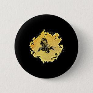 Badge Rond 5 Cm Terrarium motif lézard Iguane Reptile Coloré Liz