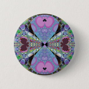 Badge Rond 5 Cm terre 1 de papillon