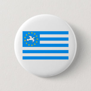 Badge Rond 5 Cm Terre d'Ambazonia - d'Amba - drapeau de Cameroons