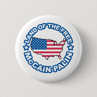 Badge Rond 5 Cm Terre de McCain Palin du libre