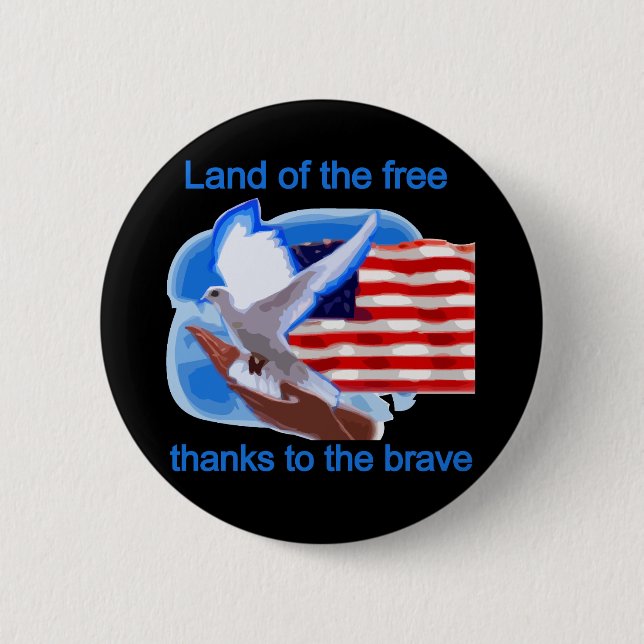 Badge Rond 5 Cm Terre des T-shirts et des cadeaux libres (Devant)