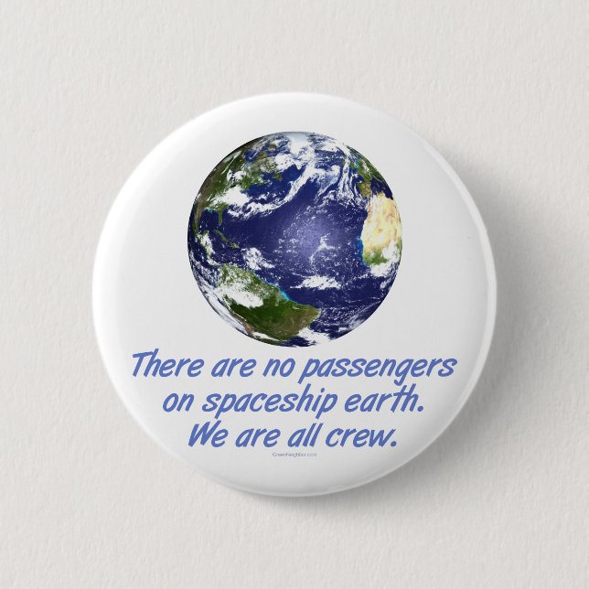 Badge Rond 5 Cm Terre, environnement (Devant)