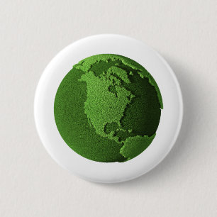 Badge Rond 5 Cm Terre verte