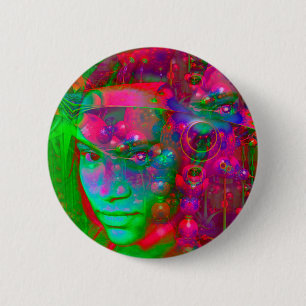 Badge Rond 5 Cm Terres Imaginaires