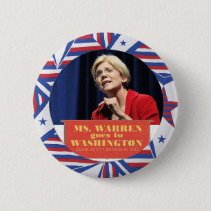 Badge Rond 5 Cm Terriers d'Elizabeth pour le sénateur 2012