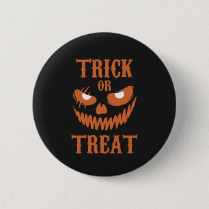 Badge Rond 5 Cm Terrifiant Halloween Face Trick Treat Dark Éffraya