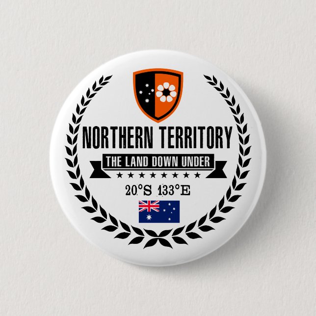 Badge Rond 5 Cm Territoire du Nord (Devant)