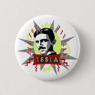 Badge Rond 5 Cm Tesla