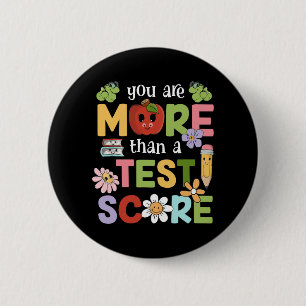 Badge Rond 5 Cm Test Day Vous Êtes Plus Qu'Un Test Score Hommes Fe