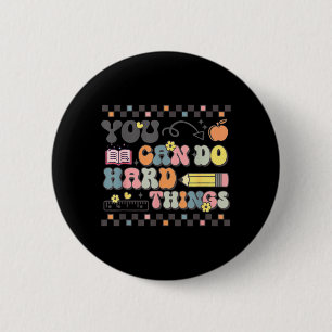 Badge Rond 5 Cm Test d'État Jour de test Enseignant Peut Faire des