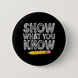 Badge Rond 5 Cm Test Jour Art Pour Hommes Femmes Tester Test
