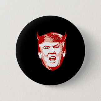 Badge Rond 5 Cm Tête de diable d'atout - Anti-Atout -