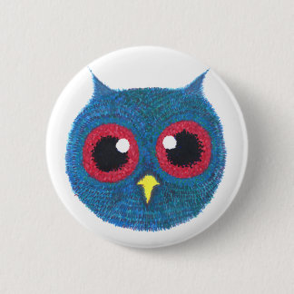 Badge Rond 5 Cm Tête de hibou