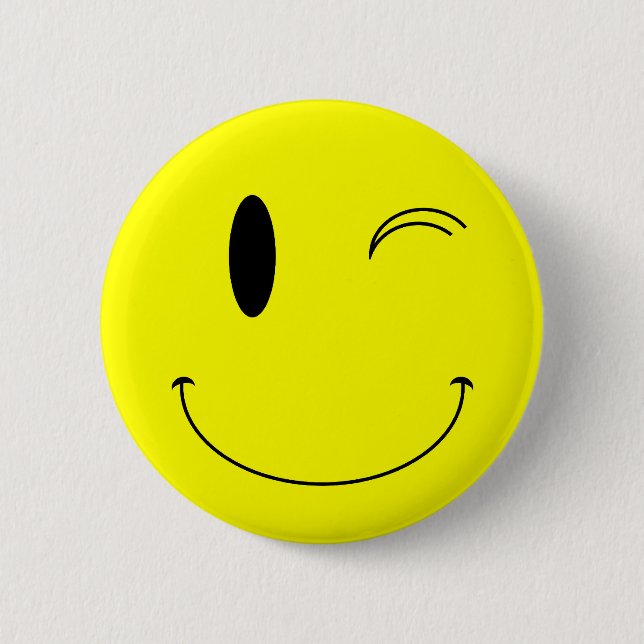 Badge Rond 5 Cm Tête jaune KRW (Devant)