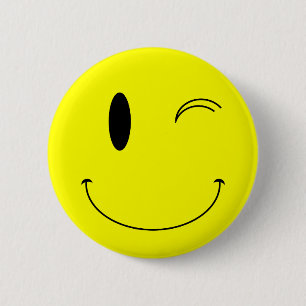 Badge Rond 5 Cm Tête jaune KRW