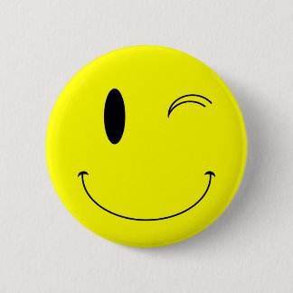 Badge Rond 5 Cm Tête jaune KRW