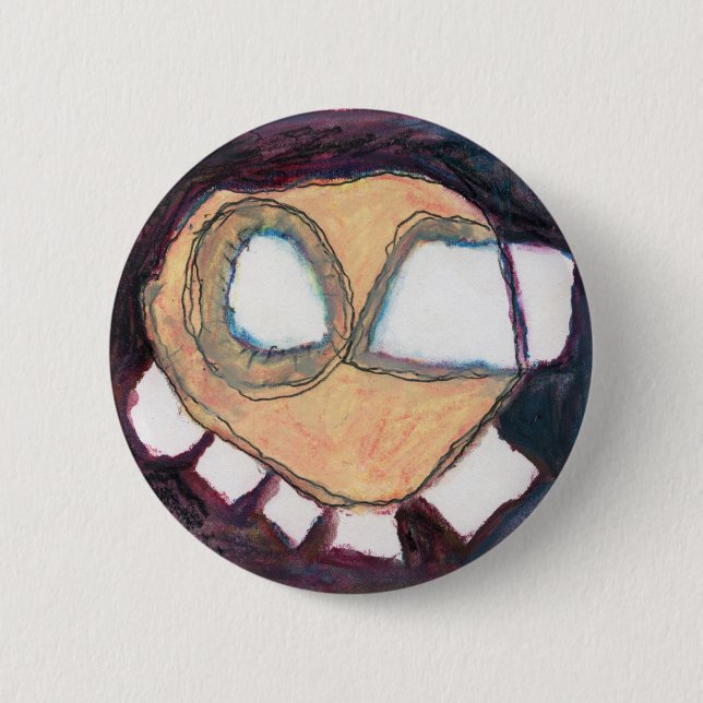 Badge Rond 5 Cm tête. juste une tête. (Devant)