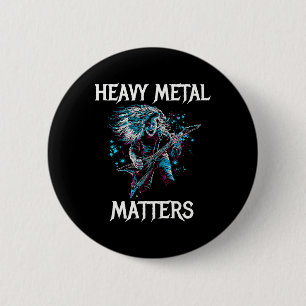 Badge Rond 5 Cm Tête métallique S lourde Tête de métal Banger Guit
