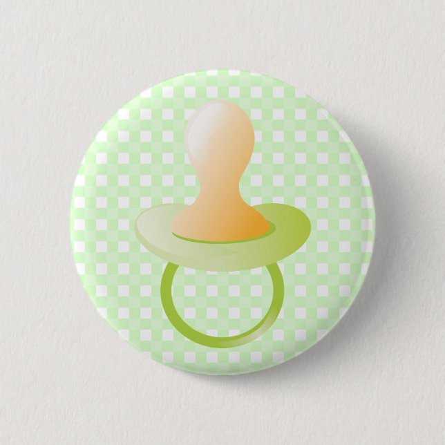 Badge Rond 5 Cm Tétine verte (Devant)