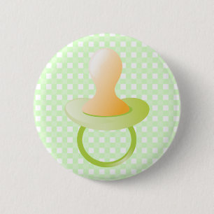 Badge Rond 5 Cm Tétine verte