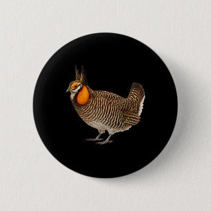 Badge Rond 5 Cm Tétras d'Attwater Faune Oiseaux Nature 