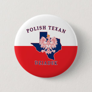 Badge Rond 5 Cm Texan polonais Dziadek