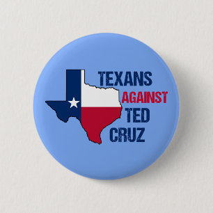 Badge Rond 5 Cm Texans Against Ted Cruz