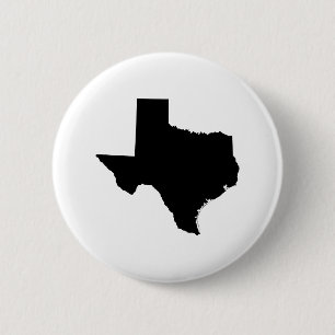Badge Rond 5 Cm Texas à Black and White