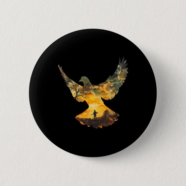 Badge Rond 5 Cm Texas Dove Hunter I Dove Hunter (Devant)