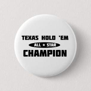 Badge Rond 5 Cm Texas Hold 'Em Champion