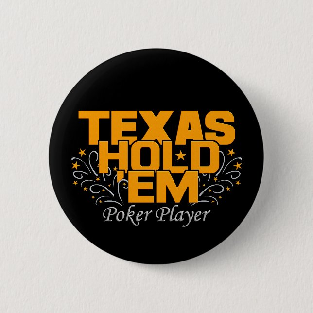 Badge Rond 5 Cm Texas Hold'Em Poker (Devant)