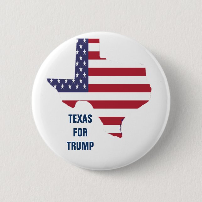 BADGE ROND 5 CM TEXAS POUR TRUMP (Devant)