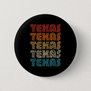 Badge Rond 5 Cm Texas State Country Rétro Vintage Pour Hommes Femm