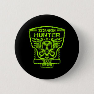 Badge Rond 5 Cm Texas Zombie Hunter