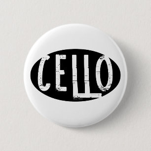 Badge Rond 5 Cm Texte brut ovale cello