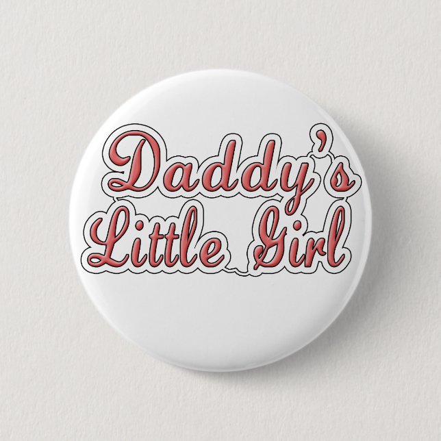 Badge Rond 5 Cm Texte de la petite fille du papa (Devant)