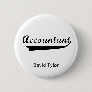 Badge Rond 5 Cm Texte du Accountant Sports Style
